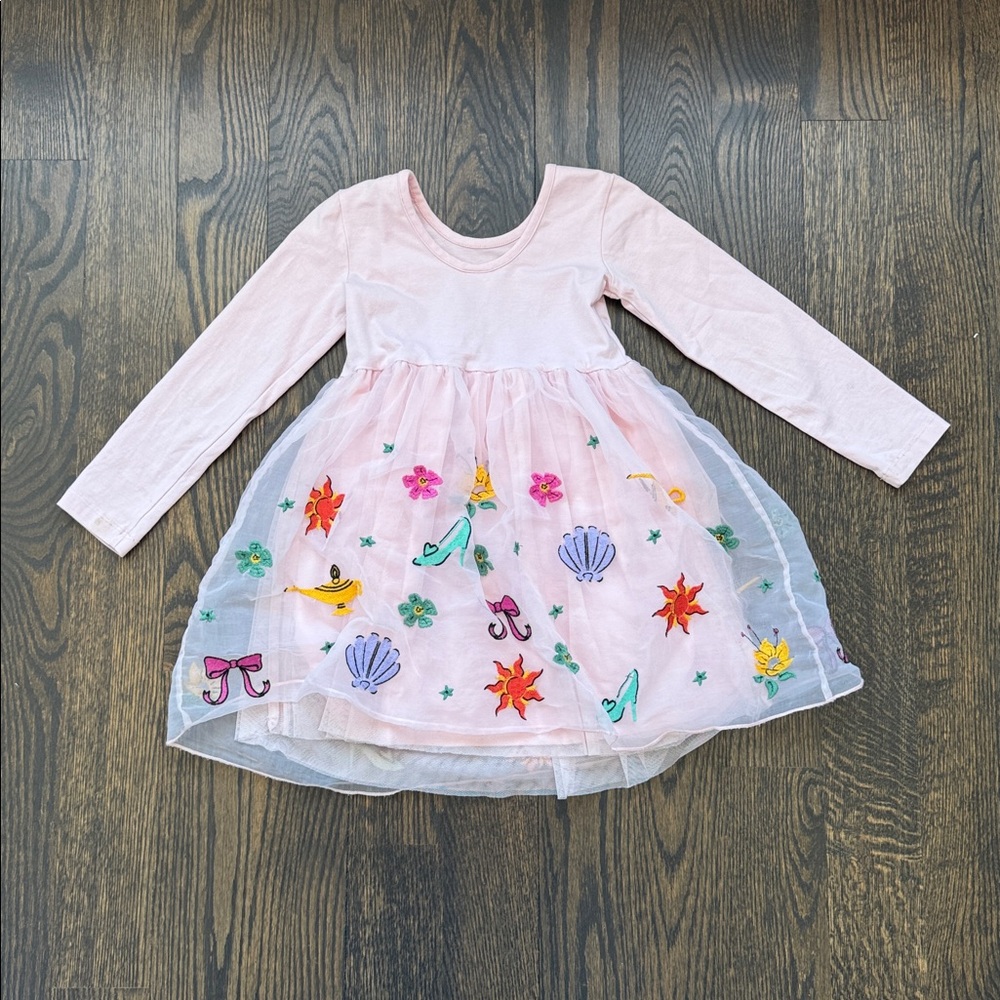 Hanna Andersson Disney Princess Long Sleeve Tulle Dress - Picture 3 of 8